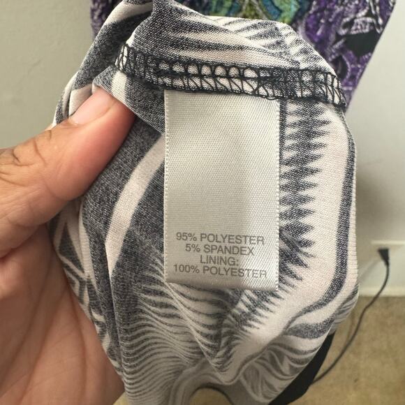 Avenue Maxi Dress 18/20 Paisley Print Sleeveless V-Neck Stretch Boho Summer - Picture 6 of 12